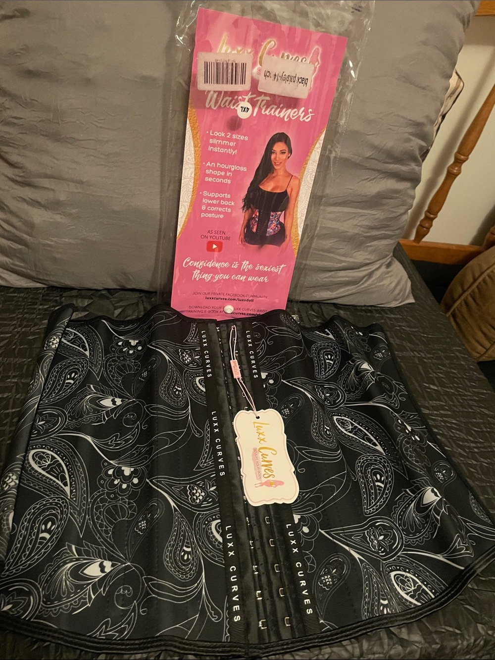 Luxx Curves Black Waist Trainer Corset